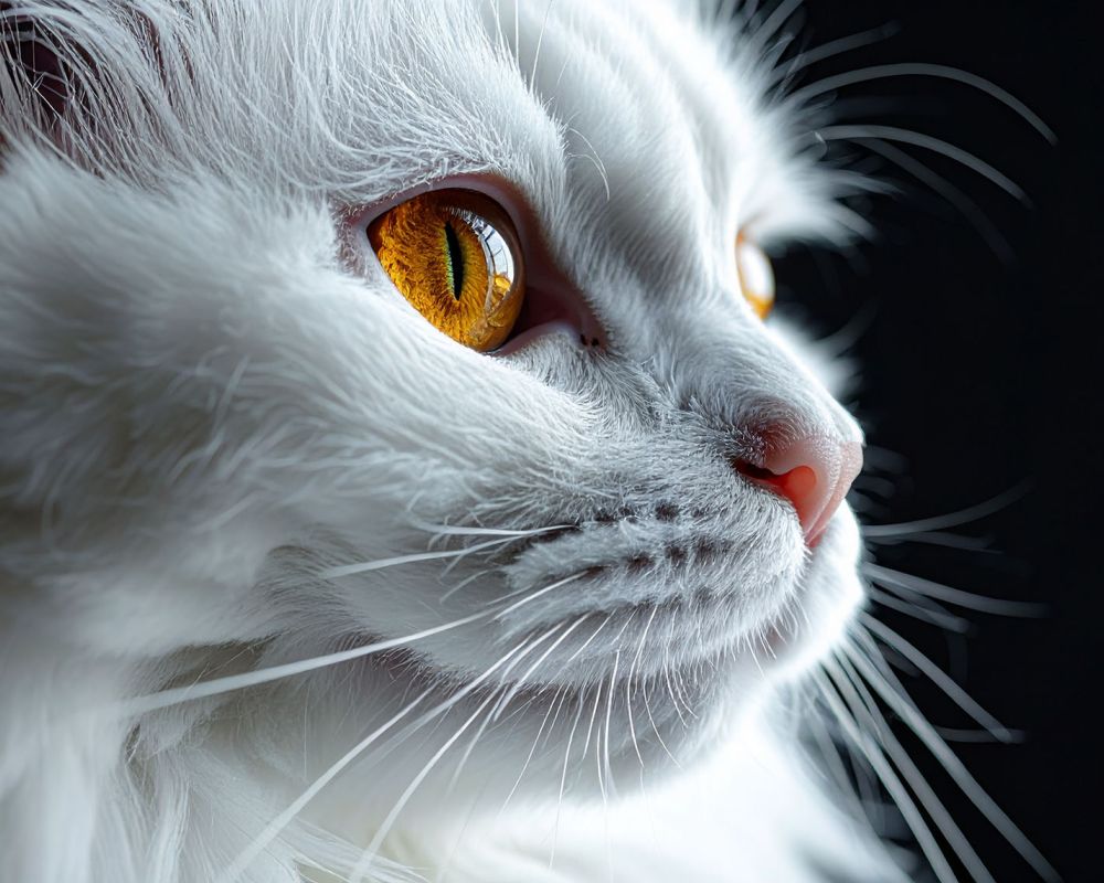 KI generiertes Bild einer weissen Katze